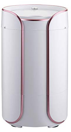 JTRHD Portable Washer Spin Dryer Household Semi-automatic Mini Washing Machine Rose Gold Single Bucket Bucket for Washing Underwear Suitable for Travel Camping (Color : Pink, Size : 35x35x60cm)