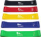 Fitnessbänder 5er Set, Resistance Bands mit 5 Stufen Widerstand, Gymnastikband mit Übungsanleitung, Exercise Bands Made of Natural Latex, Ideal für Yoga, Pilates, Krafttraining