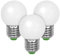JINLONTA 3W E27 LED Birne G45 Kleinen Golf Kugel Ersatz 25W Halogenlampe AC 230V Nicht Dimmbar Naturweiß 4000K für Bädern Wandleuchte Wohnzimmer Klein Edison Schreibtischlampe, 3er-Pack (Energy-A)