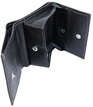 Petit Porte Monnaie Katana en Cuir grainé réf 953047 (11 coul. disp.) (Noir)