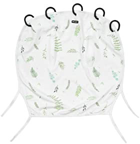 Dooky - Sonnenschutz für Kinderwagen, Buggy & Babyschale - Tuscany Weiss - Sonnensegel Wetterschutz, Windschutz und Regenschutz Kinderwagen Sonnenschirm Buggy - Baumwolle - LxBxH = 26x3x18 cm