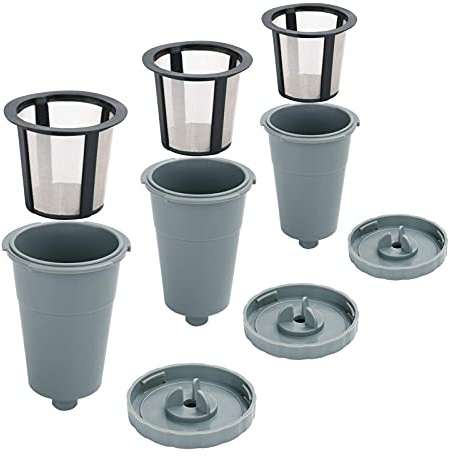 Lot de 3 dosettes de café réutilisables, filtres à café réutilisables pour cafetières 1.0, K-Classic, K-Mini, ajustement universel B30 B40 B50 B60 B70 Series