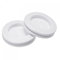 sourcing map Passe Fil Caoutchouc Œillet Montage Diamètre 30mm Rond Passe Câble Caoutchouc Double Face pour Fil Protection Blanc Paquet 10