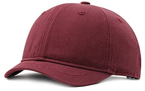 Faringoto Herren Baseballkappe aus Baumwolle mit kurzer Krempe, lässig, Schirmmütze, Damen, vielseitig, Reitsport-Sonnenhut, 01 Fuchsia, One size