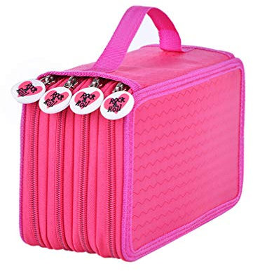 Alipis Kinderanzug Farbiges Federm?ppchen mit F?Chern 72 Steckpl?TZE Oxford- Federm?ppchen mit ?Verschluss Farbige Beuteltasche für Farbstift Make- Up- Pinsel Und Aquarellstifte