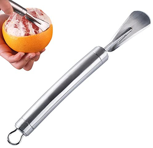 FASSME 5 Naranjas y cítricos | Cortador y pelador Acero Inoxidable,Pelador Cortador Naranjas Acero Inoxidable para Utensilios Cocina