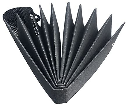 Baceyong Parasol Coche, Parasol Parabrisas SUV, Parasol de Ventana Delantera de Coche Bloqueador UV Resistente al Viento y al Polvo Diseño Cortable, 150x80cm Negro/Azul