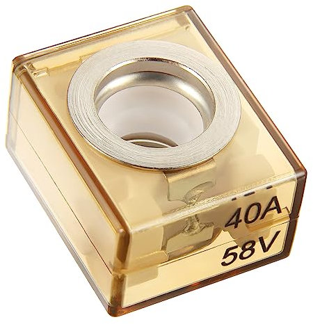 BOJACK Terminal Fuse 40A Marine Rated Battery Fuse (MRBF) 58V DC Max IP66 Waterproof for the Circuit Protection of Automobiles RVs Cranes Ships Charging Piles (40 Amp)