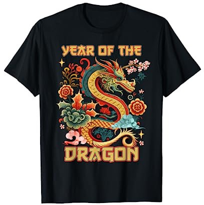 Année du dragon 2024 Dragon traditionnel Nouvel An chinois T-Shirt