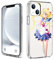 CHENQIAOHU Kompatibel mit iPhone 13 Hülle, Ganzkörperschutz Stoßfest Schutzhülle Clear Case Slim Thin Cover (Anime-Sailor-Moon-Magic-4)