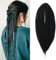 Dsoar 24 Zoll 10 Stränge/Pack Synthetische Dreadlocks Double Ended Verlängerungen Dünne 0,6cm Gehäkelte Geflochtene Haare Weiche Dreads Reggae Hip-Hop Hippie Stil