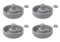 cyclingcolors 4x Pied de meuble réglable ajustable en plastique Meuble TV Canapé Buffet Armoire Table Lit Bureau Bricolage Cuisine, hauteur 17mm gris