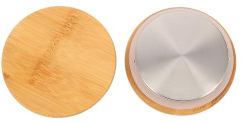 OUNONA 2St Deckel der Wasserkrug-Abdeckung Ersatzkappe für Glaskrug Deckel für Getränkegläser Saftglasabdeckung austauschbar Zubehör Kaffeetasse Wasserkocher Saft Glas Holz