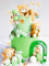 Jevenis Green Teddybär Sage Green Baby Dusche Kuchen Dekoration Teddybär Kuchen Topper Geschlecht Enthüllen Kuchen Dekoration Bär Baby Dusche Party Supplies Teddybär Dekoration