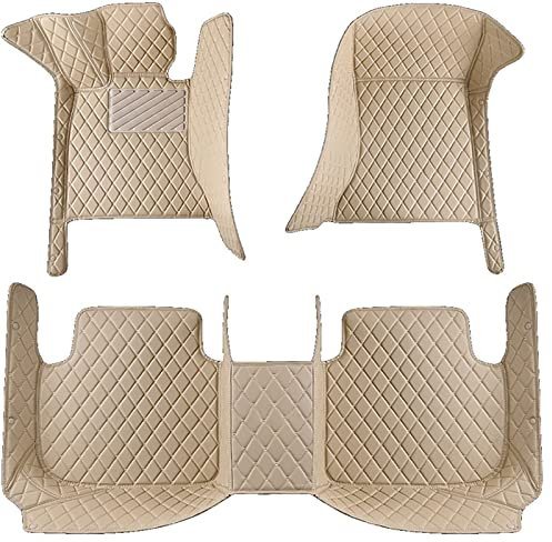 CHYPAAK Für BMW 4er GC 4 Door G26 2021-2023, Auto-Fußmatten, individuell anpassbar, vollständige Abdeckung, Teppich, Teppich-Styling, Innenraum-Kit, Zubehör,All-Beige