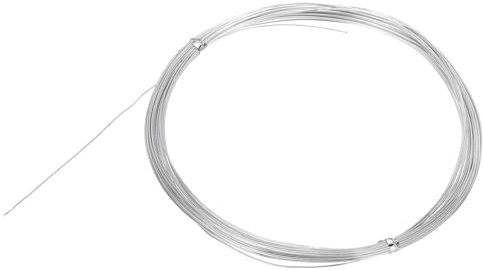 Sourcing Map 22 Gauge Aluminum Craft Wire, 33 Feet Silver, 1 Roll
