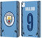 Head Case Designs Licenza Ufficiale Manchester City Man City FC Erling Haaland 2024/25 Giocatori Home Kit Custodia Portafoglio in Pelle Compatibile con Apple iPad Air 11 2020/2022/2024/2025