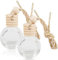GXGM 2 PCS 10ml Auto Parfüm Flasche Leer, Auto Aromatherapie ätherisches Öl Diffusor Flasche Leer, Lufterfrischer Duft Diffusor für Auto Zuhause Büro(rund) ，Verwendbar für auto duft
