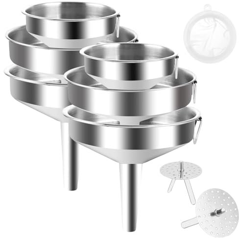 Imbuto in acciaio inox, con 2 setacci rimovibili