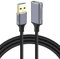 AXFEE Cavo Prolunga USB 3.0, 1M Maschio A Femmina A 5Gbps Cavo Estensione USB, per Chiavetta USB,Hub USB,Disco, Rigido,Esterno,Tastiera,Mouse,Stampante,Gamepad-Grigio