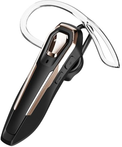 BEVCEFCC Auricolare Singolo Bluetooth 5.4, Chiamata di 30 Ore, Cuffie Bluetooth Singolo Vivavoce, con Cancellazione del Rumore, Cuffie Wireless Bluetooth, per Guida/Lavoro/Ufficio