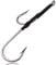 Stainless Steel Double Hook Rig for Trolling and Chunking, 2PCS Double Big Game Fishing Hooks Forged Saltwater Fishing for Catfish Tuna Marlin (2pcs 12/0)