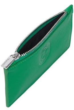 Comma Kleines Leder-Portemonnaie mit Reißverschluss und Kartenfächern