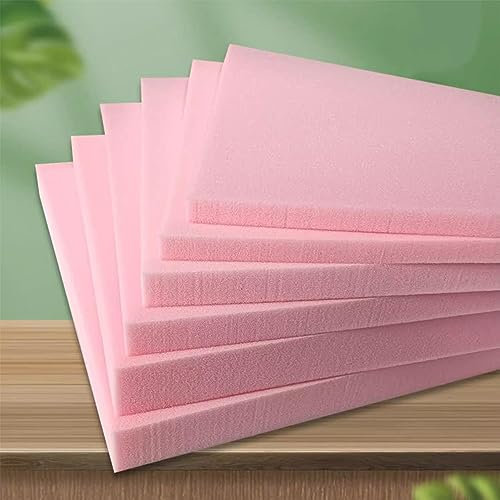 Hochdichtes Schaumstoffkissen, 60 x 60 cm, 15 cm dick, quadratisches Sitzkissen für Bänke, Stühle, Fenstersitze, Sofakissen, Möbelersatz, weich und