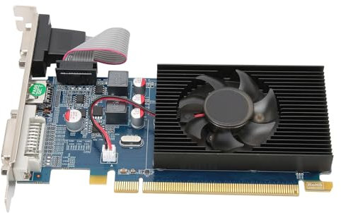 Scheda Video Desktop, Scheda Grafica DDR3 da 2 GB da 2 GB, Chip PCI Express 3.0, Raffreddamento a Basso Rumore, Elevata Efficienza e Struttura Robusta per i Giochi