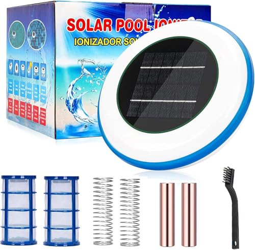 Eliminatore di Alghe per Piscine con Tecnologia a Ioni di Rame: Rimozione e Prevenzione Efficace, Mantiene l'Acqua Cristallina e Previene la Ricrescita. Facile da Usare in Piscine e Spa