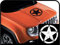 adesivo cofano da apporre sul cofano stella effetto consumato sticker decals (NERO)