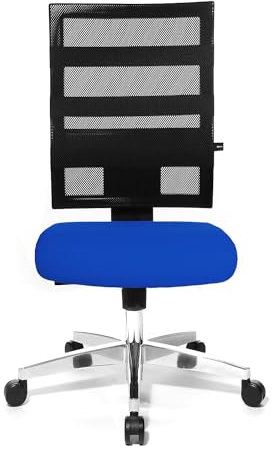 TOPSTAR | Bürostuhl X-Pander | Netzrückenlehne mit elastischen Gummibändern | schwarz/blau