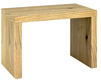 HAKU Möbel Beistelltisch eiche, Echtholzfurnier, Wabenplatte - Maße: B 50 cm x H 35 cm x T 30 cm, Style: Modern