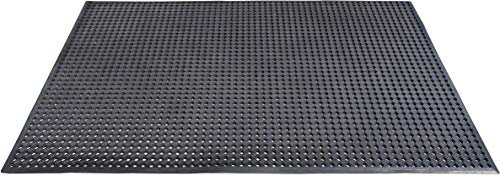 ID MAT CAILLEBOTIS CAOUTCHOUC Tapis, Matériel Synthétique, Noir, 90x150x1 cm