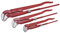 Dönges Eckrohrzange Set S-Mau | 3 teilig, 1 - 1½ - 2 Zoll | Rohrzangenset Chrom Vanadium Stahl | S-förmige Maul Zangen