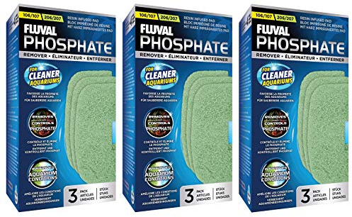 Fluval 9 Pack of Phosphate Remover Media for 106/206 and 107/207 Aquarium Filters