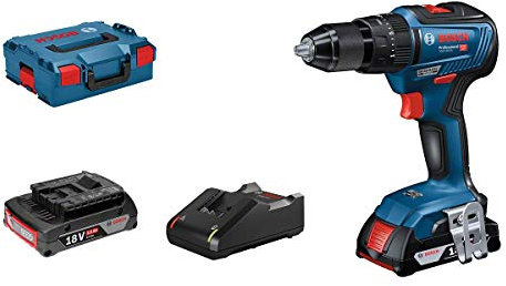Bosch Professional 18V System Cordless Drill Driver GSB 18V-55 (incl. 2x GBA 4.0Ah, Charger GAL18V-40, L-Case)