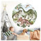 Little Deco Wandtattoo Kinderzimmer Wandsticker Dinosaurier 60 cm rund Wanddeko Spielzimmer Sticker Kind Wandaufkleber Junge Wandbild T-Rex Schlafzimmer DL557