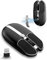 FELiCON Ratón de Oficina Recargable inalámbrico de 2.4G, Ratones ultraligeros sin núcleo con botón Multifuncional y Receptor USB magnético, 8 Botones programables, Compatible con PC, portátil