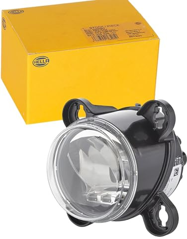 HELLA 1K0 015 050-121 LED-Hauptscheinwerfer - 90mm Essential R80 - 12/24V | rund - Einbau - Lichtscheibenfarbe: transparent - vorne rechts/vorne links