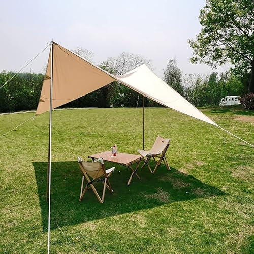 Outdoor Rhombic Retro Cotton Canvas Markise Butterfly Canopy Large Sun Shelter