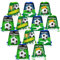 Qpout 12pcs Fußball Party Kordelzug Taschen, Fußball Rucksack, Kinder Geburtstagsparty Giveaways Tasche, Fußball Party Goodie Süßigkeiten Süßigkeiten Beutel, Geschenke Leckereien Beutel für Kinder