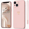 Mitetabo Per iPhone 13 Mini Custodia Oro Cuore Amore Custodia iPhone 13 Mini Ragazza Case Morbido Silicone Slim Antiurto Dolce Oro Love Cover per iPhone 13 Mini 5.4 Rosa