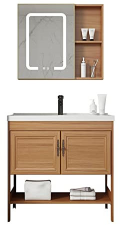 Spüle keramikspüle spülbecken weiss ausgussbecken mit armatur integrated sink set Geeignet sind Waschbecken mit Schrank und Schminkspiegel, Toilette, Badezimmer, Waschküche, Garten im Freien (Color :
