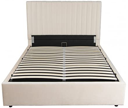 Habitat et Jardin Lit avec Coffre Mia - 140 x 190 cm - Beige