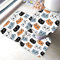 DEVOKE Badezimmer Badematte 3 Teilig Set Katze 3D Weichen Mikrofasern Süße Tiere Saugfähige Teppich,WC-Deckelbezug,U-Förmige Matte Maschinenwaschbar Badvorleger 40X60