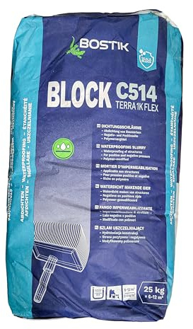 BOSTIK Bauwerksabdichtung Dichtschlämme Sack Block C514 Terra 1K Flex 25 KG