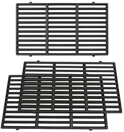 GFTIME 47,5 x 85cm Gusseisen Grillroste für Weber Genesis II 400 Serie, Genesis II LX 400, für Genesis ll/LX S410 E410 S415 E415 S435 E435 E440 S440 Gasgrills, Ersatzteile für Weber 66089 66097