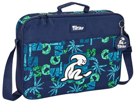 Safta El Niño GLASSY - Schultasche, Aktentasche, Umhängetasche, bequem und vielseitig, Qualität und Widerstandsfähigkeit, 38 x 6 x 28 cm, Marineblau