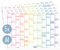 Häfft® 5er-Pack Wandkalender Schuljahr 2024/2025 A4 quer Rainbow kleiner Tafelkalender, Schuljahreskalender, Tischkalender mit Feiertagen - nachhaltig & klimafreundlich